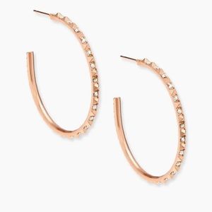 Kendra Scott Veronica Hoop Earrings in Rose Gold